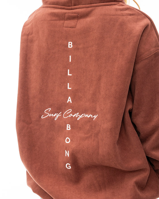 【OUTLET】BILLABONG レディース CROSS LOGO COCOON LONG PARKA プルオーバーパーカー 【2023年秋冬モデル】