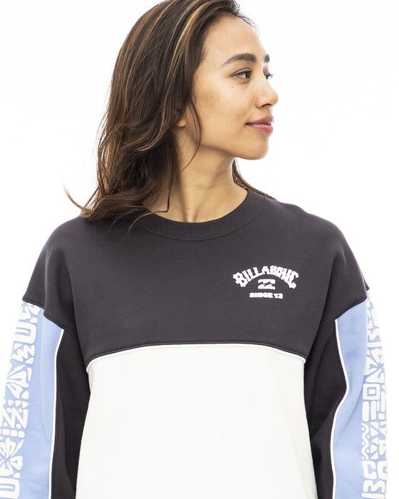 【OUTLET】BILLABONG レディース 【SINCE73】 SHACKED KENDALL CREW クルーネックトレーナー 【2023年秋冬モデル】