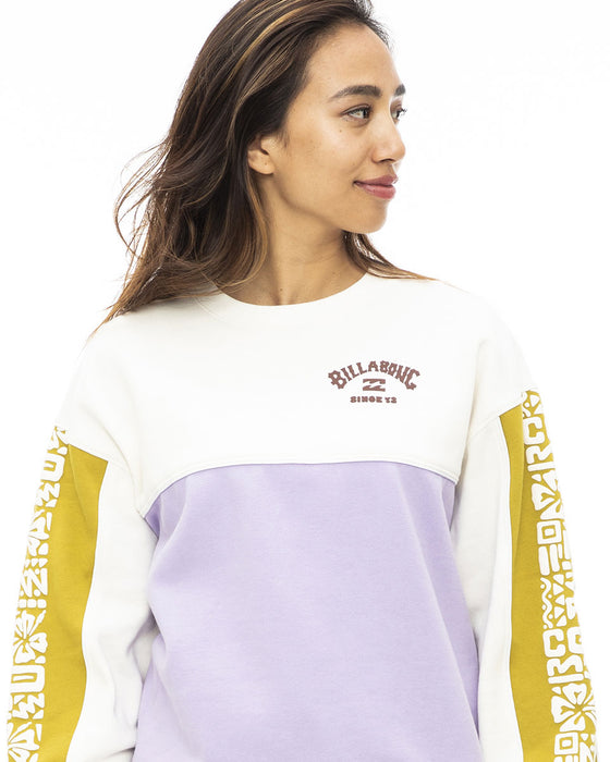 【OUTLET】BILLABONG レディース 【SINCE73】 SHACKED KENDALL CREW クルーネックトレーナー 【2023年秋冬モデル】