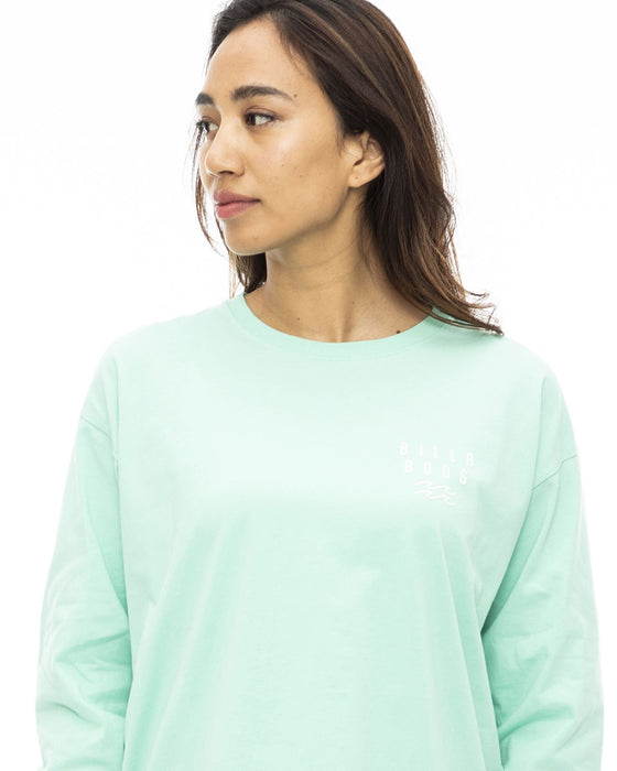 【OUTLET】BILLABONG レディース ROUNDED CLEAN LOGO LS TEE ロンＴ 【2023年秋冬モデル】