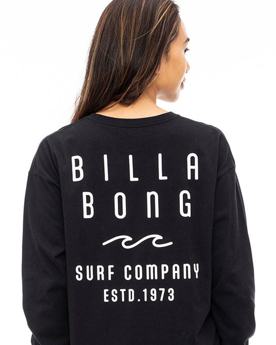 【OUTLET】BILLABONG レディース ROUNDED CLEAN LOGO LS TEE ロンＴ 【2023年秋冬モデル】