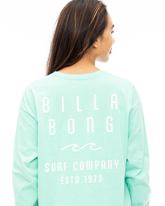 【OUTLET】BILLABONG レディース ROUNDED CLEAN LOGO LS TEE ロンＴ 【2023年秋冬モデル】