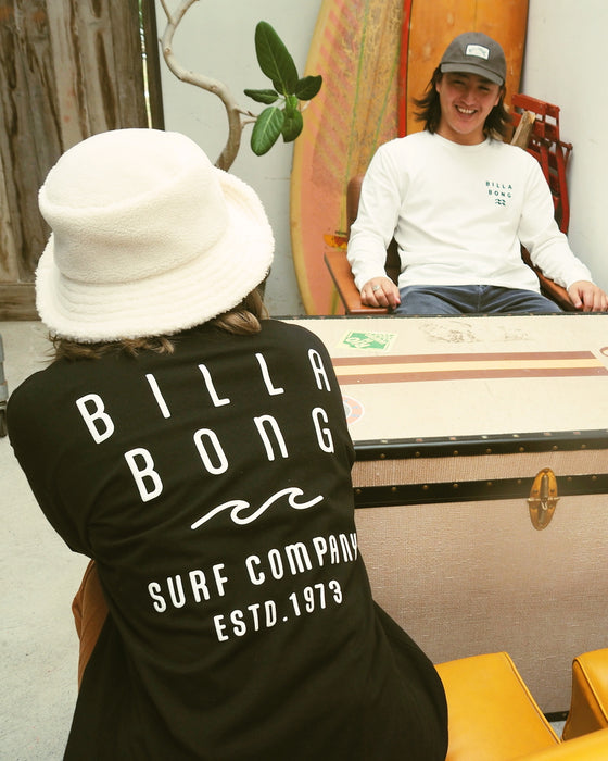 【OUTLET】BILLABONG レディース ROUNDED CLEAN LOGO LS TEE ロンＴ 【2023年秋冬モデル】