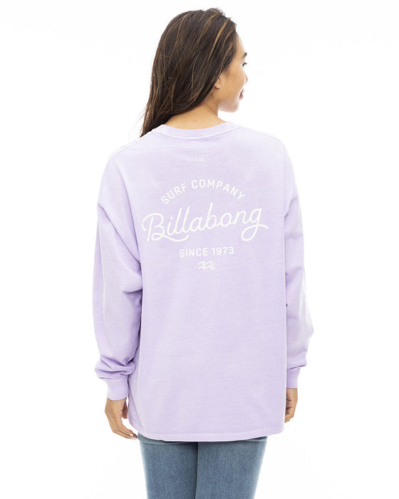 【OUTLET】BILLABONG レディース GRUNGE CLEAN SCRIPT LOGO LS TEE ロンＴ 【2023年秋冬モデル】