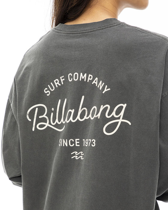 【OUTLET】BILLABONG レディース GRUNGE CLEAN SCRIPT LOGO LS TEE ロンＴ 【2023年秋冬モデル】