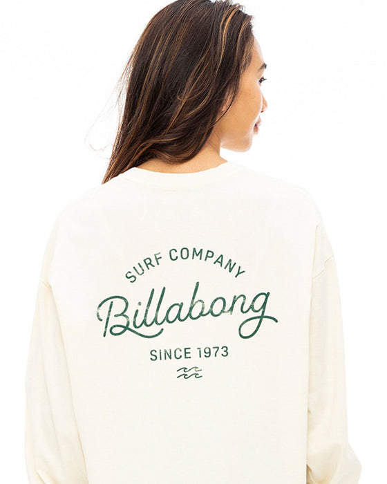 【OUTLET】BILLABONG レディース GRUNGE CLEAN SCRIPT LOGO LS TEE ロンＴ 【2023年秋冬モデル】