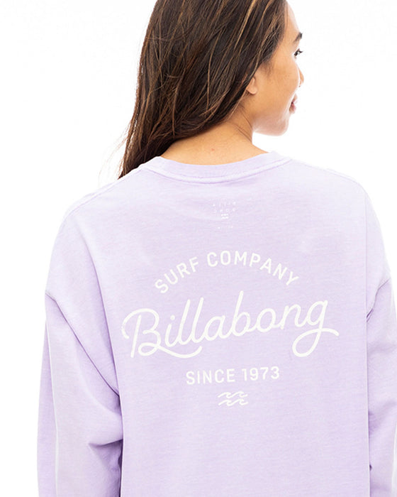 【OUTLET】BILLABONG レディース GRUNGE CLEAN SCRIPT LOGO LS TEE ロンＴ 【2023年秋冬モデル】