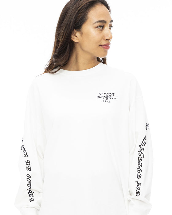 【OUTLET】BILLABONG レディース SLV ARCH LOGO LS TEE ロンＴ 【2023年秋冬モデル】