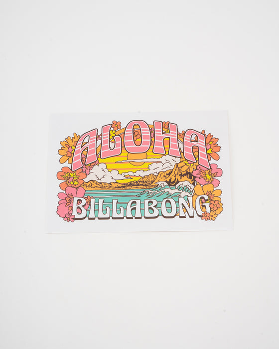 【OUTLET】BILLABONG レディース SAND AND SUN STICKERS プリントステッカー 【2023年秋冬モデル】