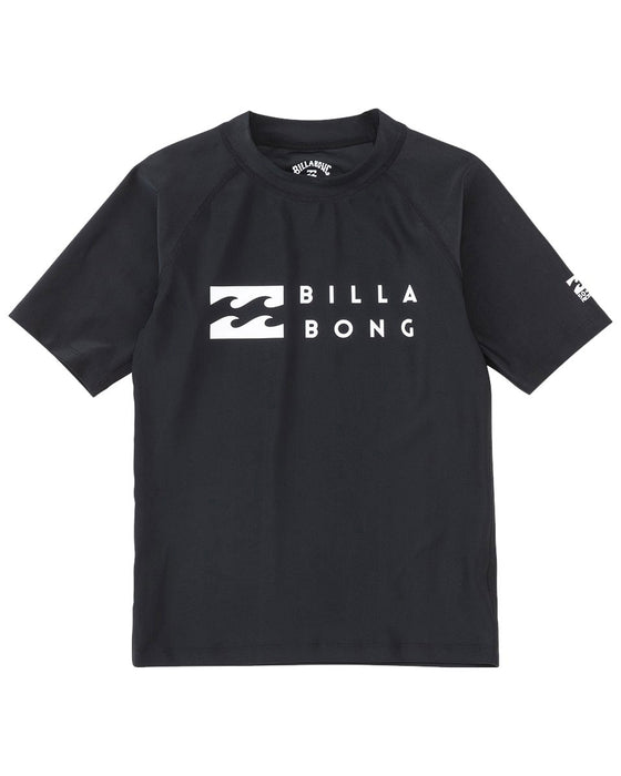 【OUTLET】BILLABONG キッズ LOGO SS ラッシュガード (90~150) 【2023年春夏モデル】