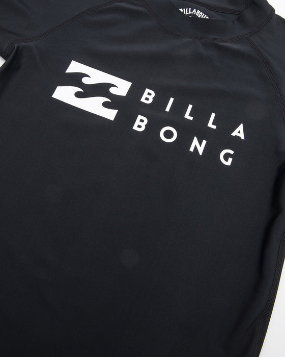 【OUTLET】BILLABONG キッズ LOGO SS ラッシュガード (90~150) 【2023年春夏モデル】