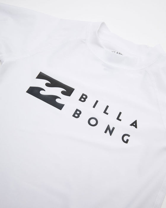 【OUTLET】BILLABONG キッズ LOGO SS ラッシュガード (90~150) 【2023年春夏モデル】