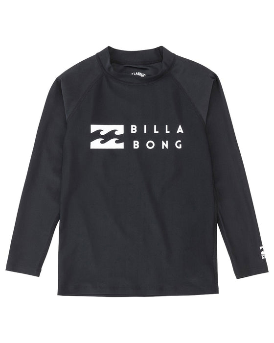 【OUTLET】BILLABONG キッズ LOGO LS ラッシュガード (90~150) 【2023年春夏モデル】