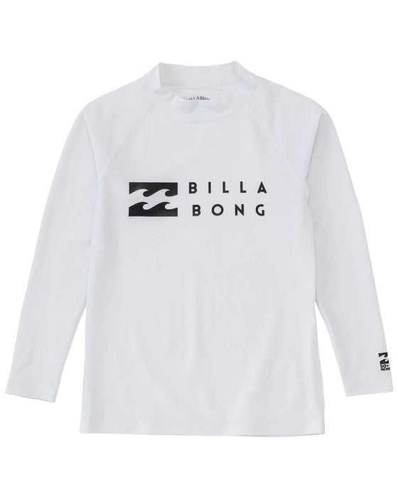 【OUTLET】BILLABONG キッズ LOGO LS ラッシュガード (90~150) 【2023年春夏モデル】