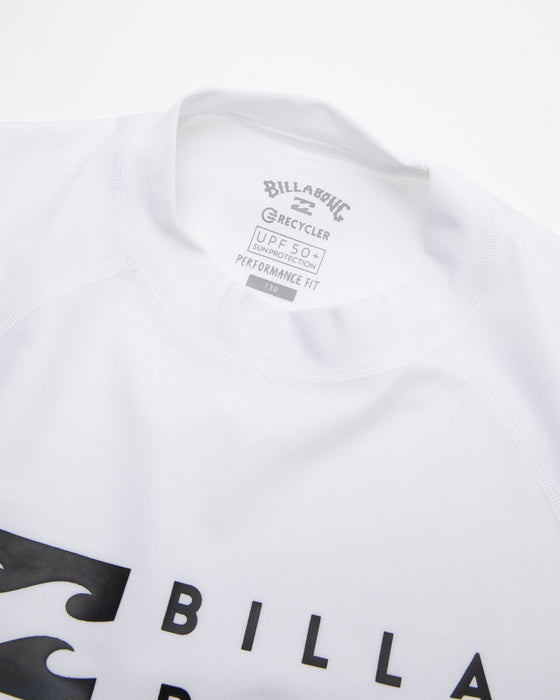 【OUTLET】BILLABONG キッズ LOGO LS ラッシュガード (90~150) 【2023年春夏モデル】