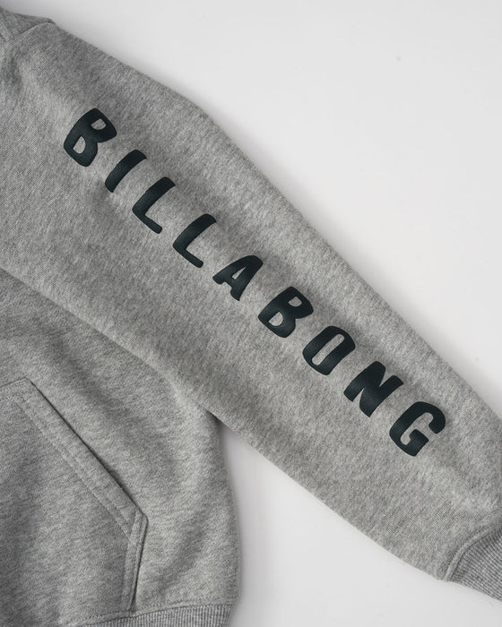 【OUTLET】BILLABONG キッズ LOGO SET UP スウェットジャケット (90~160) 【2023年秋冬モデル】