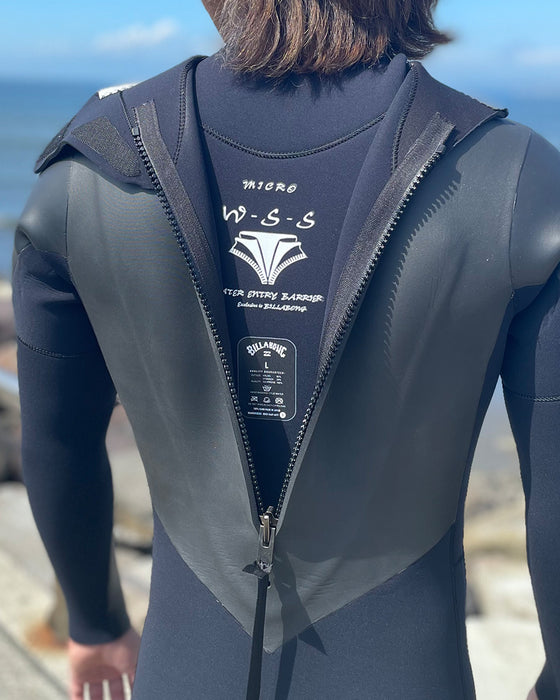 【SALE】BILLABONG メンズ TYLER WARLLEN-BACK ZIP SYSTEM セミドライ ウェットスーツ 5/3mm BLK 【2023年秋冬モデル】