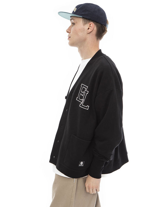 【OUTLET】ELEMENT メンズ NAGID RAC CARDIGAN スウェットジャケット FBK 【2023年春夏モデル】