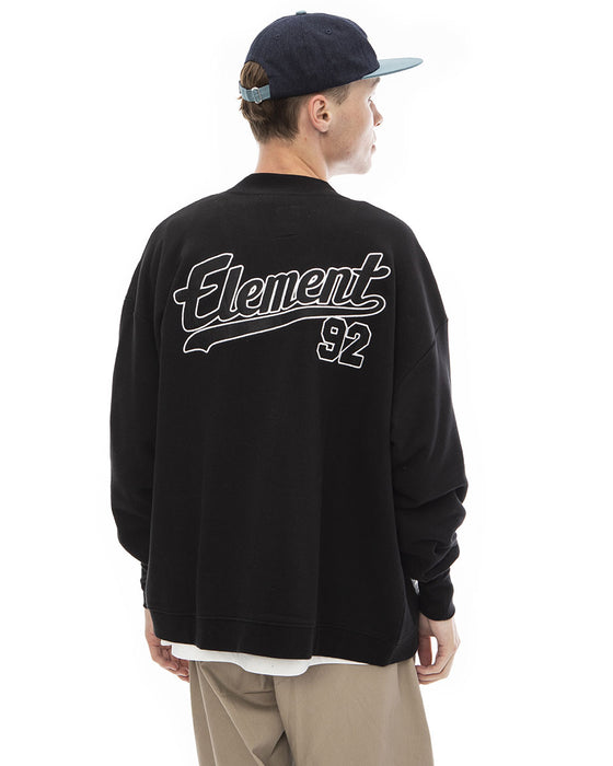 【OUTLET】ELEMENT メンズ NAGID RAC CARDIGAN スウェットジャケット FBK 【2023年春夏モデル】