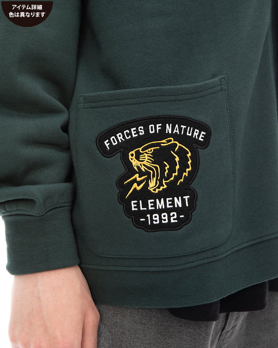 【OUTLET】ELEMENT メンズ NAGID RAC CARDIGAN スウェットジャケット FBK 【2023年春夏モデル】