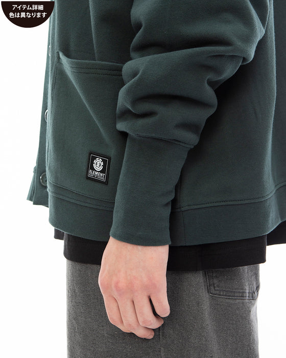 【OUTLET】ELEMENT メンズ NAGID RAC CARDIGAN スウェットジャケット FBK 【2023年春夏モデル】