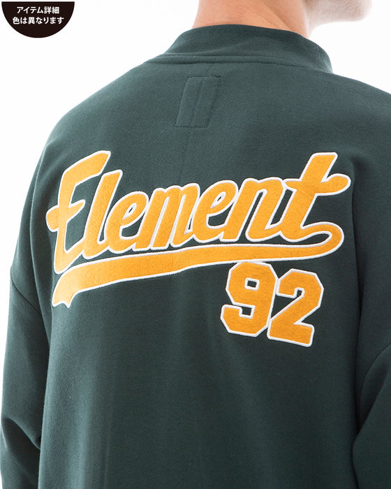 【OUTLET】ELEMENT メンズ NAGID RAC CARDIGAN スウェットジャケット FBK 【2023年春夏モデル】