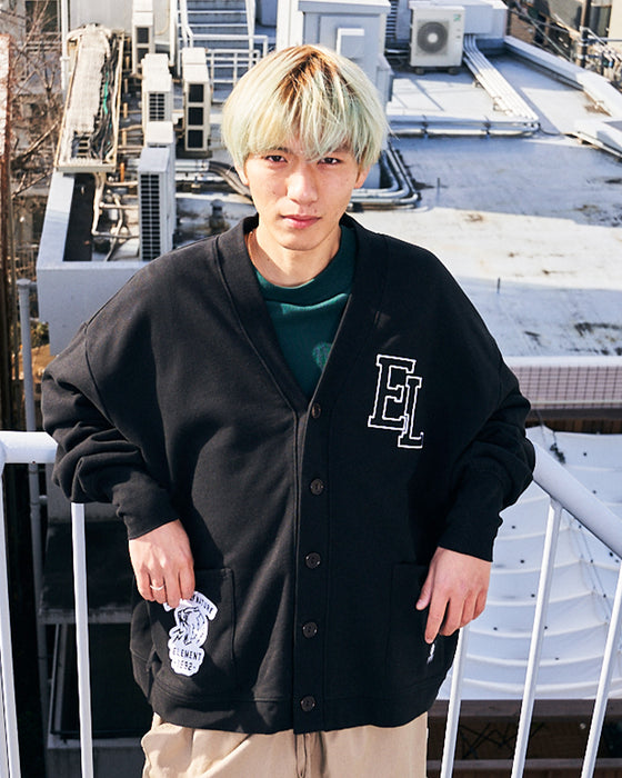 【OUTLET】ELEMENT メンズ NAGID RAC CARDIGAN スウェットジャケット FBK 【2023年春夏モデル】