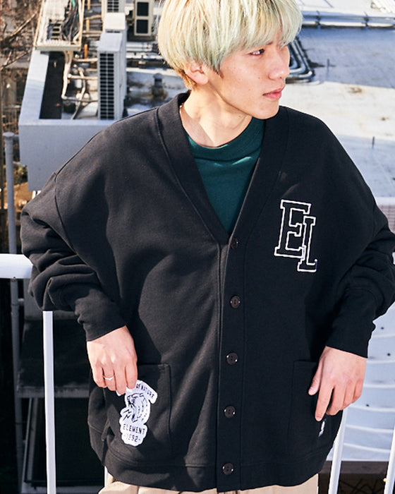 【OUTLET】ELEMENT メンズ NAGID RAC CARDIGAN スウェットジャケット FBK 【2023年春夏モデル】