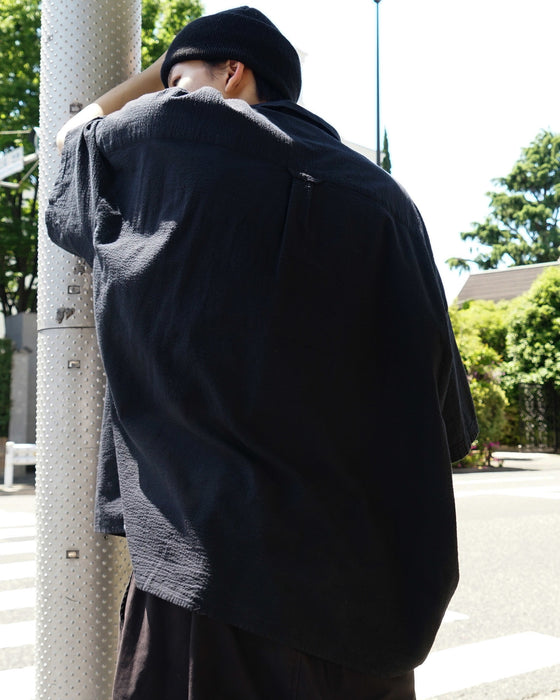 【OUTLET】ELEMENT メンズ BIG SKATE SHAMB 半袖シャツ FBK 【2023年春夏モデル】