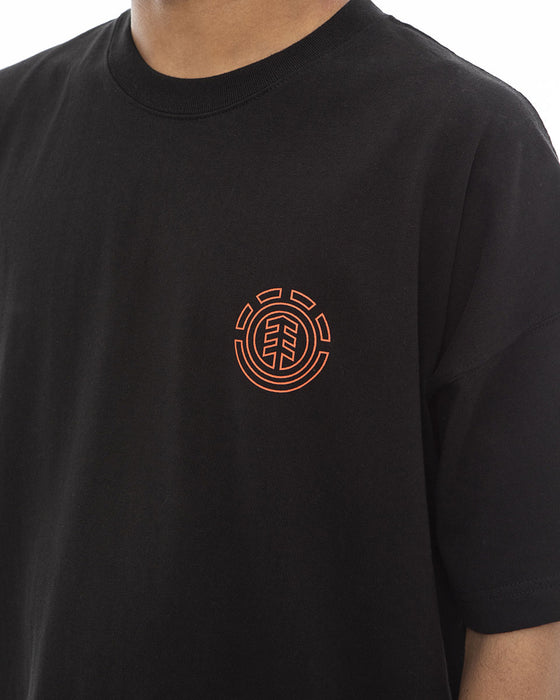 【OUTLET】ELEMENT メンズ HOLLIS SS Ｔシャツ FBK 【2023年春夏モデル】