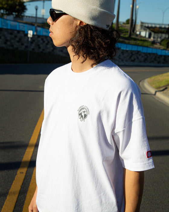 【OUTLET】ELEMENT メンズ 【TIMBER!】 THE CYCLE SS Ｔシャツ WHT 【2023年春夏モデル】