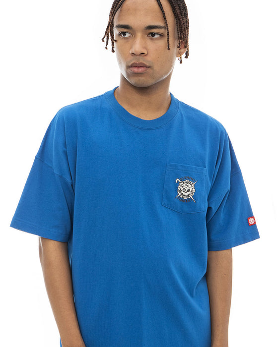 【OUTLET】【近日入荷予定！】ELEMENT メンズ 【TIMBER!】 TIMBER! POCKET SS Ｔシャツ BLU 【2023年春夏モデル】