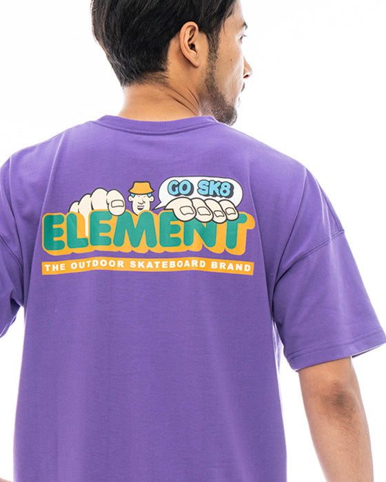 【OUTLET】ELEMENT メンズ GO OUT SS Ｔシャツ PPL 【2023年夏モデル】