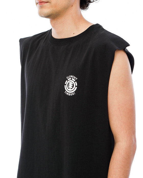 【OUTLET】ELEMENT メンズ TIMBER! SKULLS TANK タンクトップ BLK 【2023年夏モデル】