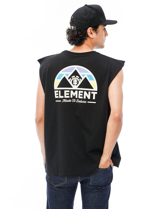 【OUTLET】ELEMENT メンズ SQUAW TANK タンクトップ BLK 【2023年夏モデル】