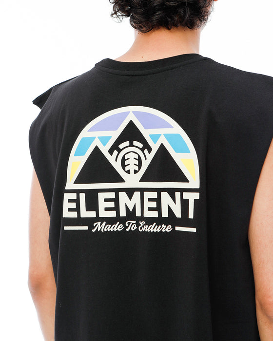 【OUTLET】ELEMENT メンズ SQUAW TANK タンクトップ BLK 【2023年夏モデル】