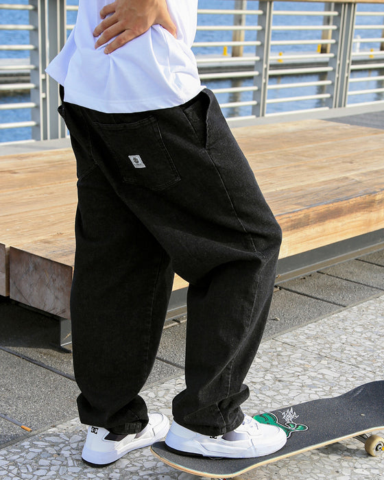 【OUTLET】ELEMENT メンズ SHOD PANTS TEN_26 デニムパンツ FBK 【2023年春夏モデル】