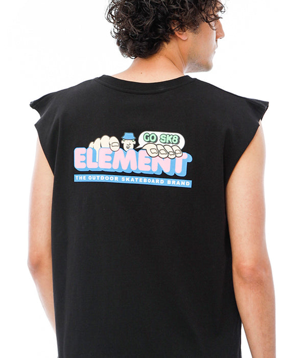 OUTLET】【直営店限定】ELEMENT メンズ RTL TANK タンクトップ BLK 【2023年夏モデル】