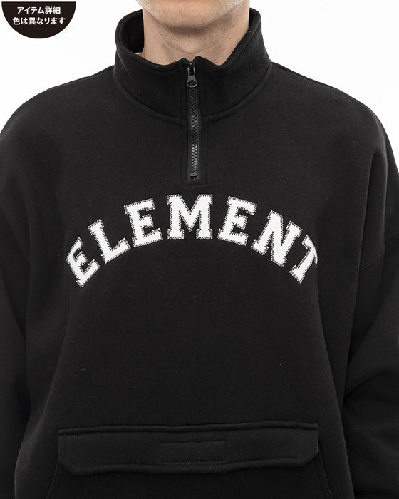 【OUTLET】ELEMENT メンズ UNIV HALF トレーナー BUR 【2023年秋冬モデル】