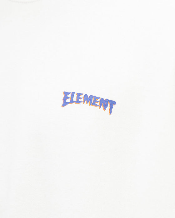 【OUTLET】ELEMENT メンズ 【HIROTTON】 HIROTTON LEOPARD CREW トレーナー WHT 【2023年秋冬モデル】