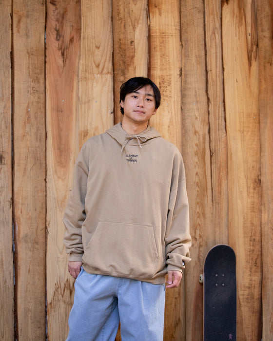 【OUTLET】ELEMENT メンズ 【TIMBER!】 TIMBER CAPTURE HOOD パーカー BEG 【2023年秋冬モデル】