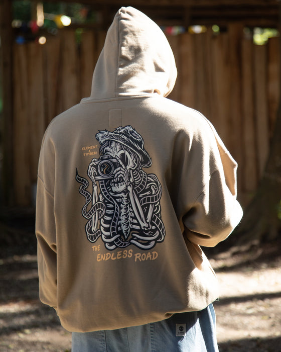 【OUTLET】ELEMENT メンズ 【TIMBER!】 TIMBER CAPTURE HOOD パーカー BEG 【2023年秋冬モデル】