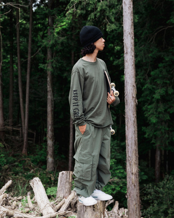 【OUTLET】ELEMENT メンズ 【SMOKEY BEAR】 SBXE HANDS LS ロンＴ GQM0 【2023年秋冬モデル】