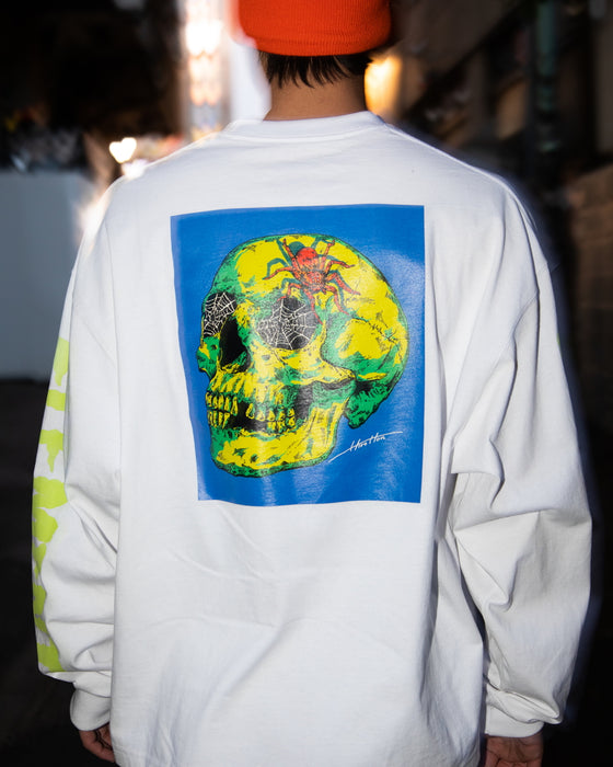 【OUTLET】ELEMENT メンズ 【HIROTTON】 HIROTTON SKULL LS ロンＴ WHT 【2023年秋冬モデル】