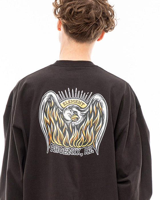 【OUTLET】ELEMENT メンズ 【TIMBER!】 TIMBER PHOENIX LS ロンＴ FBK 【2023年秋冬モデル】