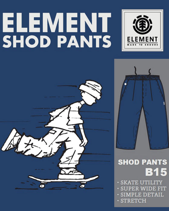 【OUTLET】ELEMENT メンズ SHOD PANTS BIG ロングパンツ RIG 【2023年秋冬モデル】