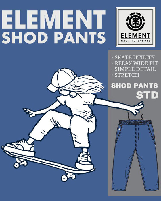 【OUTLET】ELEMENT レディース SHOD PANTS STD WOMEN ロングパンツ FBK 【2023年秋冬モデル】