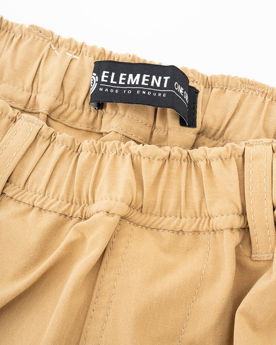 【OUTLET】ELEMENT レディース SHOD PANTS CA LIP WOMEN ロングパンツ BEG 【2023年秋冬モデル】