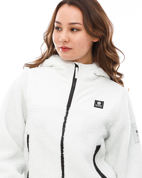 【OUTLET】ELEMENT レディース BOA HOOD WOMEN ジャケット WHT 【2023年秋冬モデル】