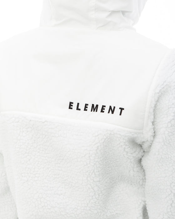 【OUTLET】ELEMENT レディース BOA HOOD WOMEN ジャケット WHT 【2023年秋冬モデル】